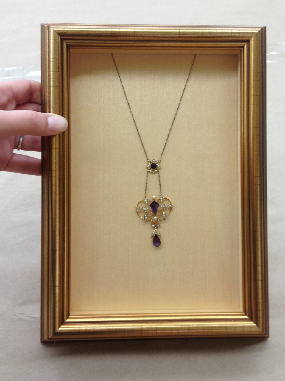 antique-necklace-wearable-art-front-prestige-picture-framing-victoria-bc-canada